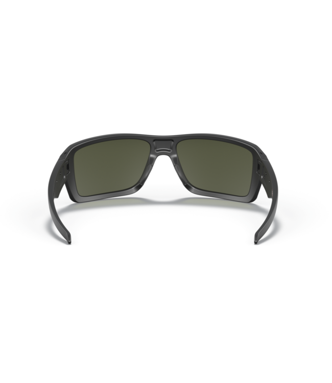 OAKLEY DOUBLE EDGE MATTE BLACK SUNGLASSES w/ DARK GREY LENS