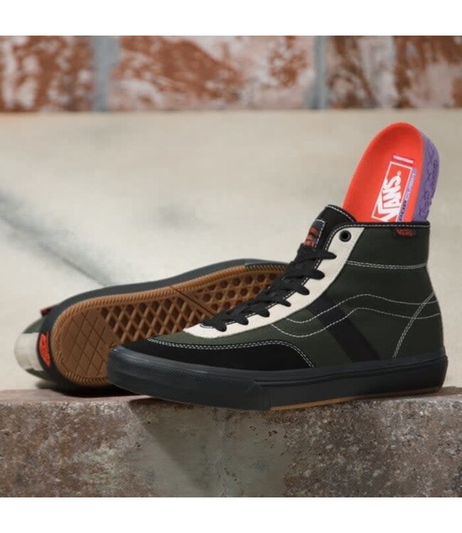VANS CROCKETT HIGH SHOES FOREST BLACK