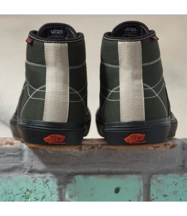 VANS CROCKETT HIGH SHOES FOREST BLACK