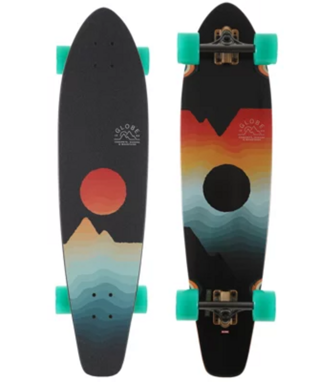 GLOBE LONGBOARD COMPLETE ARCADIA BLACK MAPLE/CHROMESET