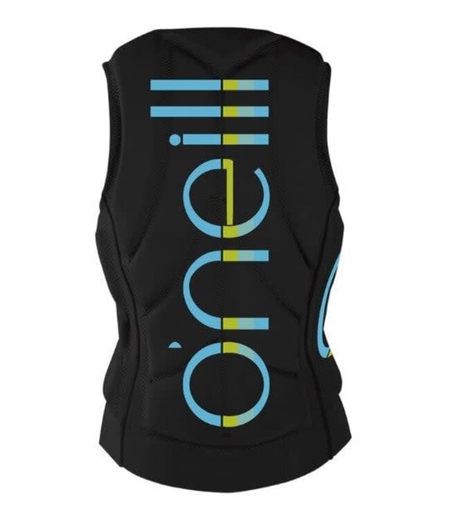 O'NEILL WOMENS SLASHER FULL-ZIP COMP VEST BLACK/BLACK 2022