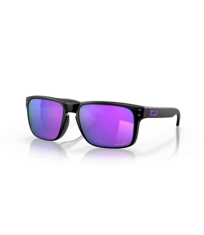 OAKLEY HOLBROOK MATTE BLK SUNGLASSES w/ PRIZM VIOLET LENS