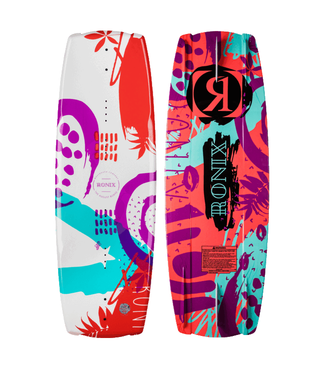 RONIX KIDS AUGUST WAKE BOARD WHT/PRPL/CRL/BLUE 2022