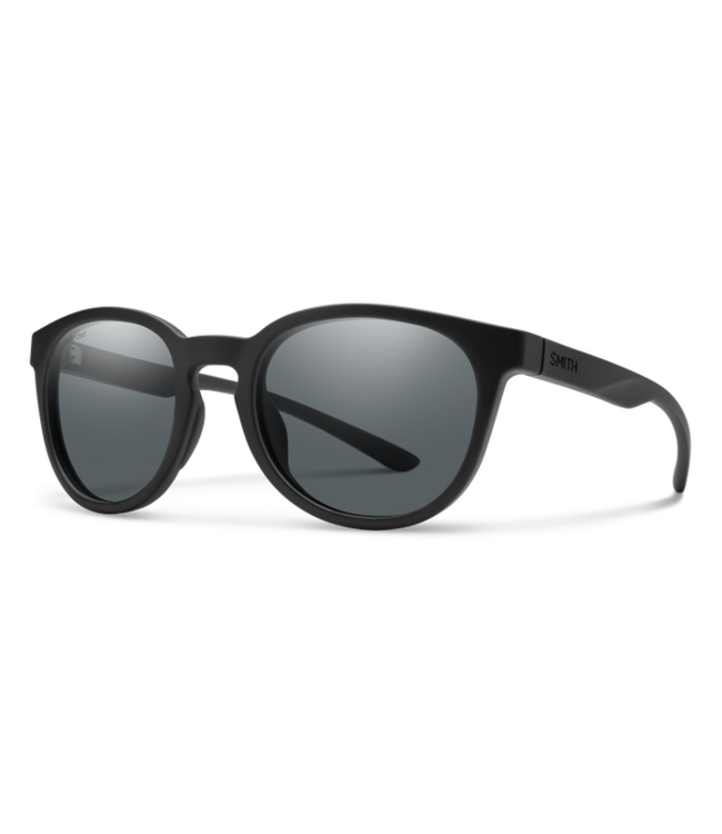 SMITH EASTBANK CORE MATTE BLACK SUNGLASSES w/ POLAR GREY