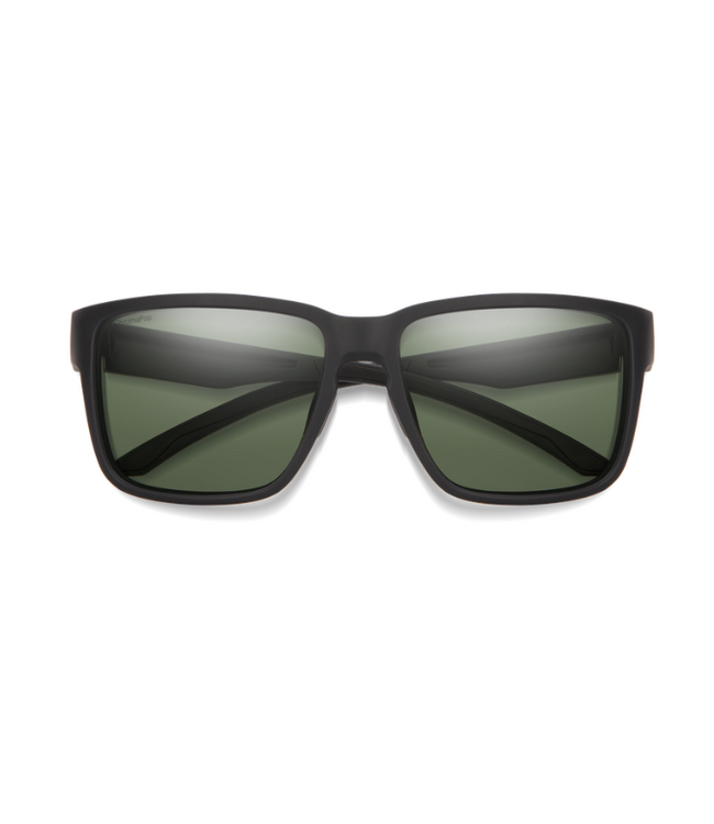 SMITH EMERGE MATTE BLACK SUNGLASSES W/CHROMAPOP POLARIZED GRAY GREEN LENS