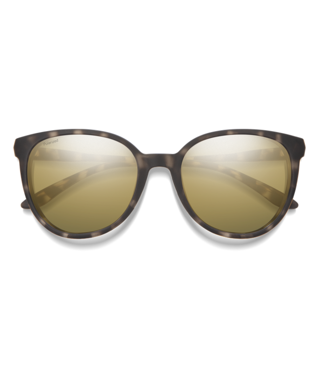 SMITH CHEETAH MATTE ASH TORT SUNGLASSES w/ CP GLD MIR PLR LENS