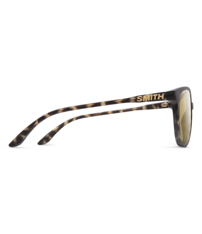 SMITH CHEETAH MATTE ASH TORT SUNGLASSES w/ CP GLD MIR PLR LENS
