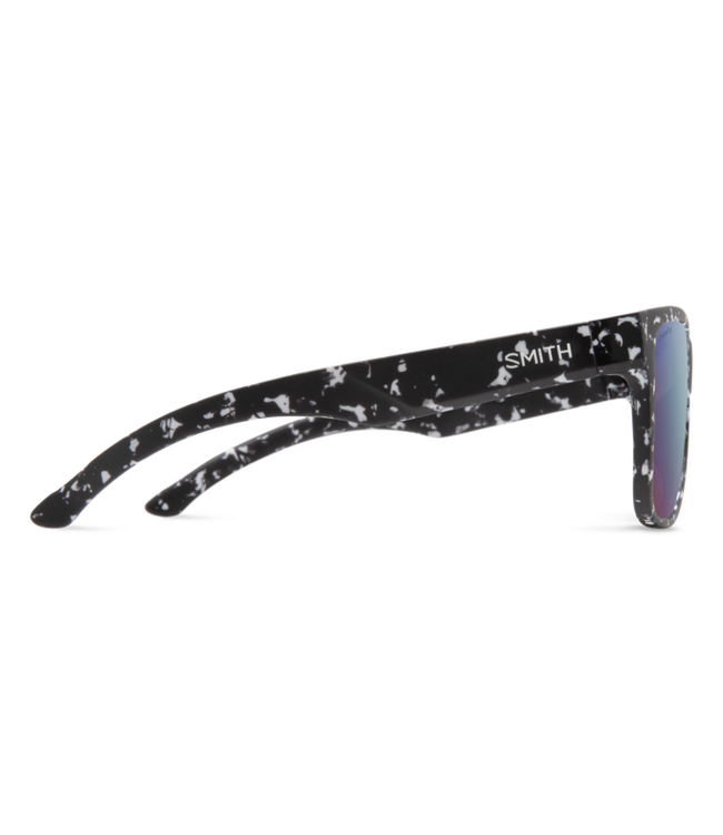 SMITH LOWDOWN XL 2 MATTE BLACK MARBLE SUNGLASSES w/ CHROMAPOP VIOLET MIRROR POLAR