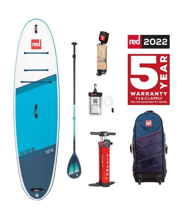 RED PADDLE 10'6 RIDE CT SUP PACKAGE