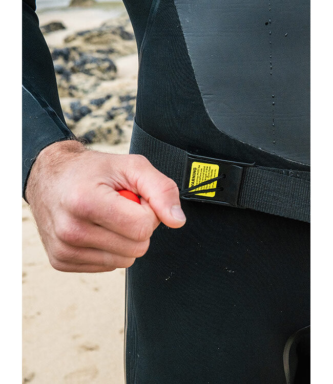 RED PADDLE WAIST LEASH BELT