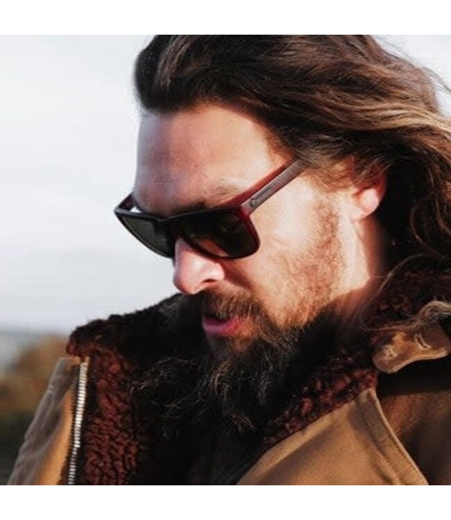 ELECTRIC KNOXVILLE JM MATTE BOARS BLOOD SUNGLASSES w/ GREY POLAR LENS