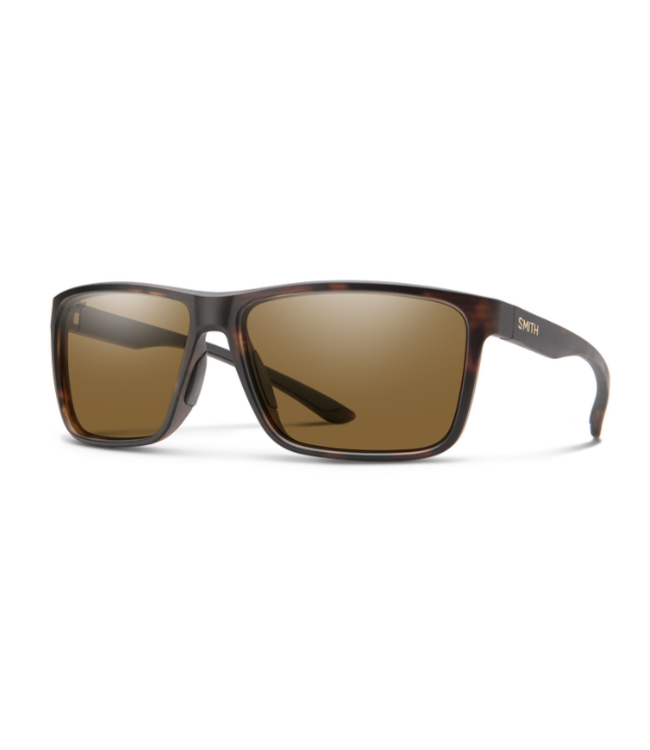 SMITH RIPTIDE SUNGLASSES MATTE TORTOISE W/CHROMAPOP POLARIZED BROWN LENS