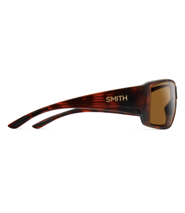 SMITH GUIDES CHOICE MATTE TORT SUNGLASSES W/ CP PLR BRWN