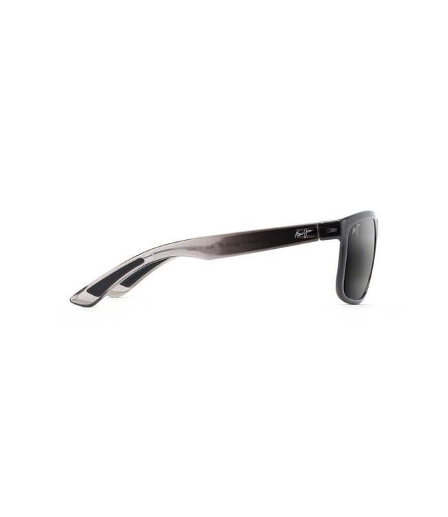 MAUI JIM HUELO TRANSLUCENT GREY SUNGLASSES w/ GREY POLAR