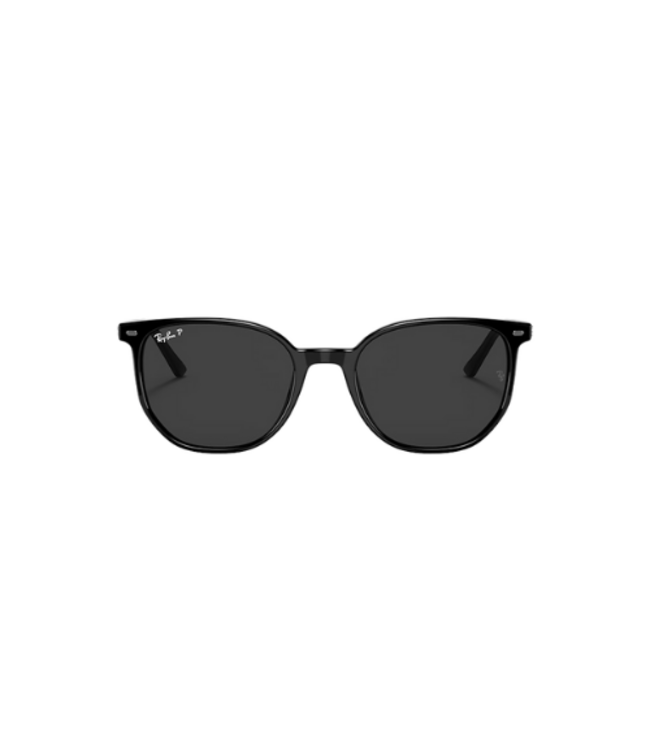 RAY-BAN ELLIOT SUNGLASSES BLACK w/ BLACK POLAR