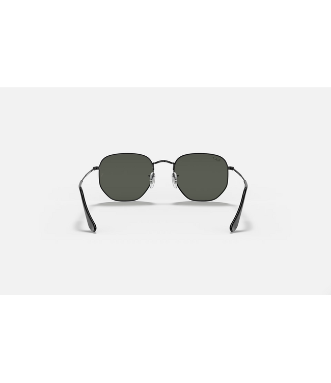 RAY-BAN HEXAGONAL SUNGLASSES BLACK w/ POLARIZED G-15 GREEN LENS