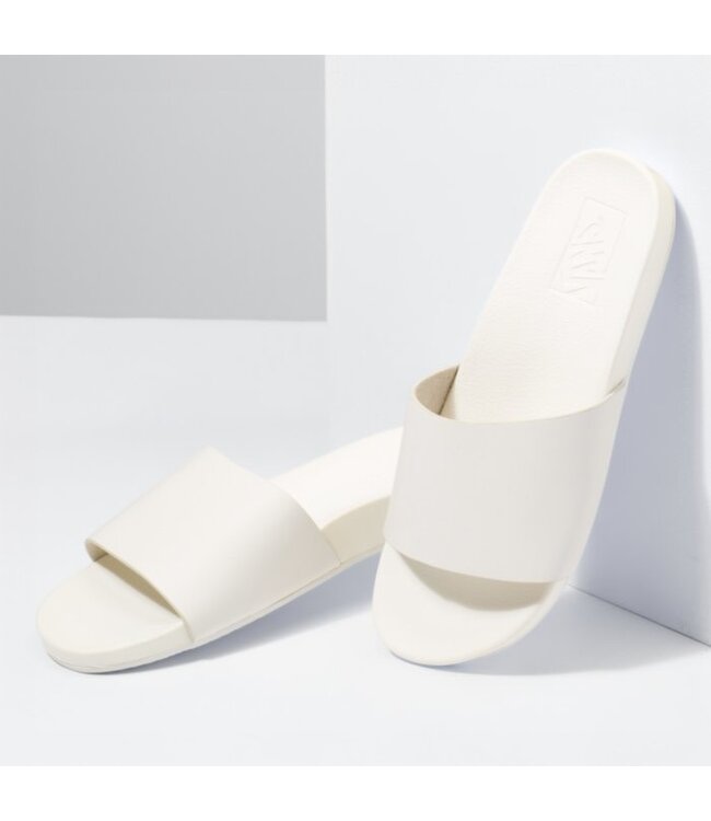 VANS WOMES DECON SLIP SANDAL LEATHER MARSHMALLOW