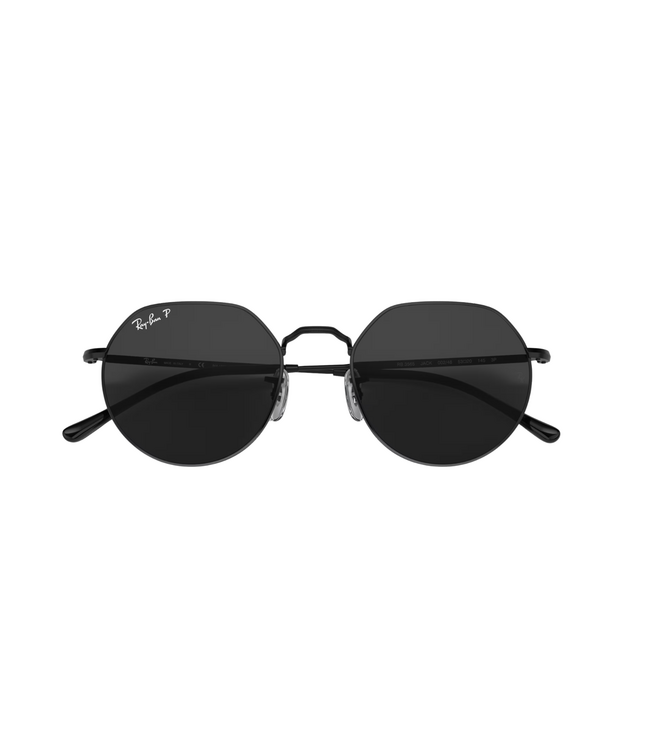 RAY-BAN JACK SUNGLASSES BLACK w/ POLARIZED BLACK LENS