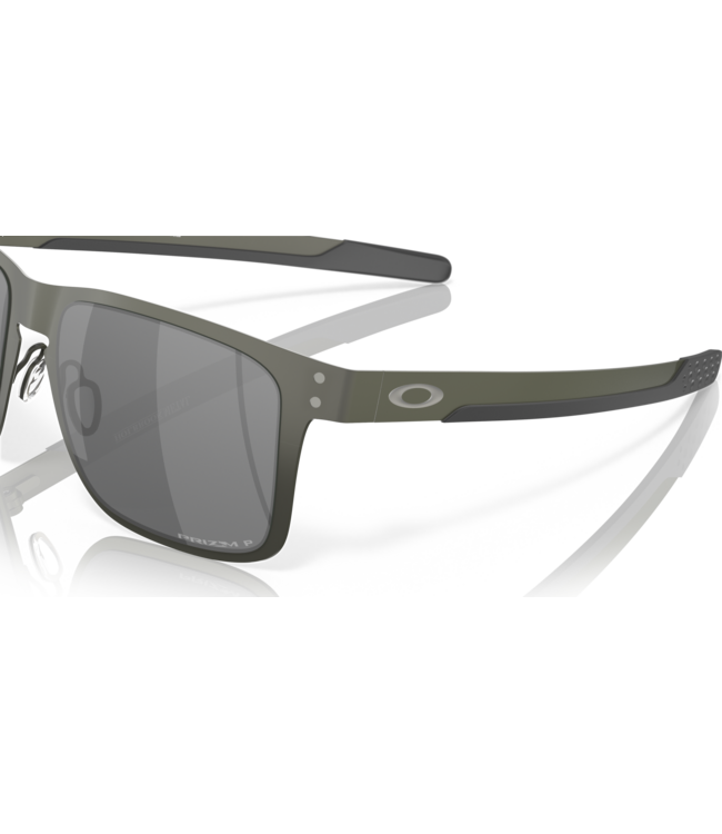 OAKLEY HOLBROOK METAL MATTE GUNMETAL SUNGLASSES w/ PRIZM BLACK POLAR LENS