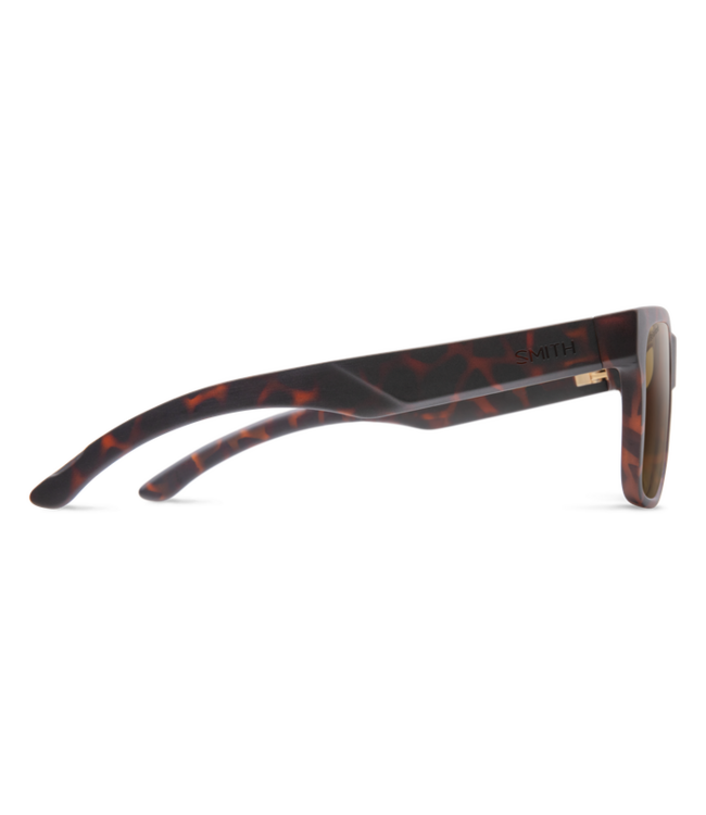 SMITH LOWDOWN 2 CORE MATTE TORTOISE SUNGLASSES w/ POLAR BROWN