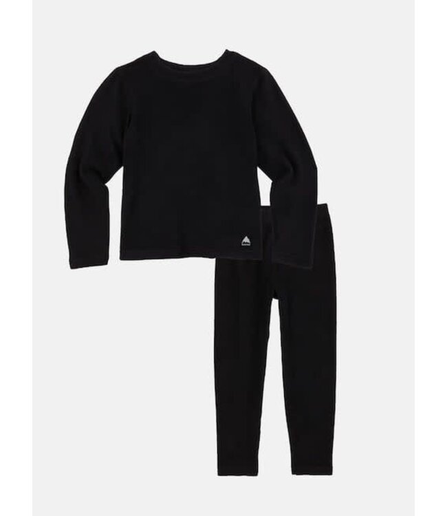 BURTON TODDLERS FLEECE BASE LAYER SET TRUE BLACK 2023