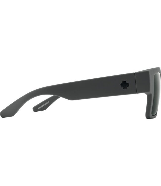 SPY CYRUS SOFT MATTE DARK GREY SUNGLASSES w/ HAPPY GREY GREEN POLAR BLACK SPECTRA MIRROR