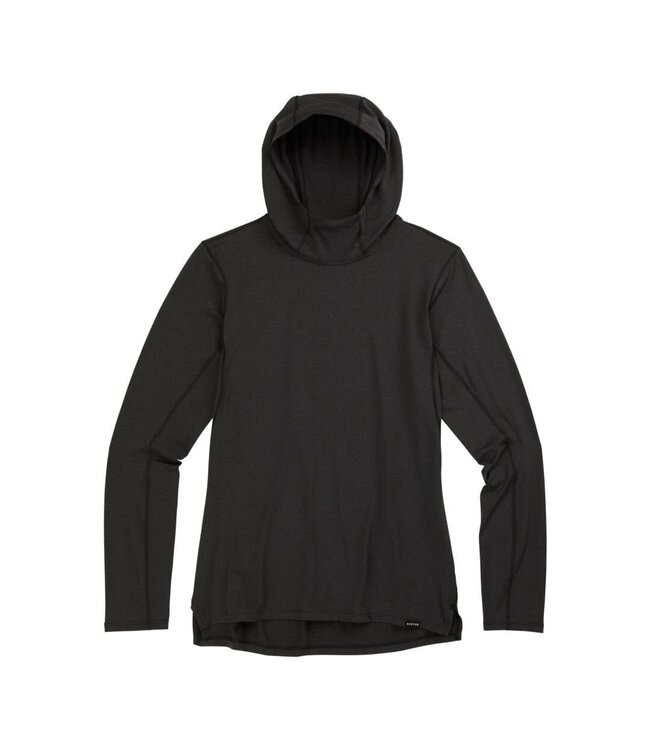 BURTON WMNS MULTIPATH ESSENTIAL TECH PO HOODY TRUE BLACK HEATHER 2023