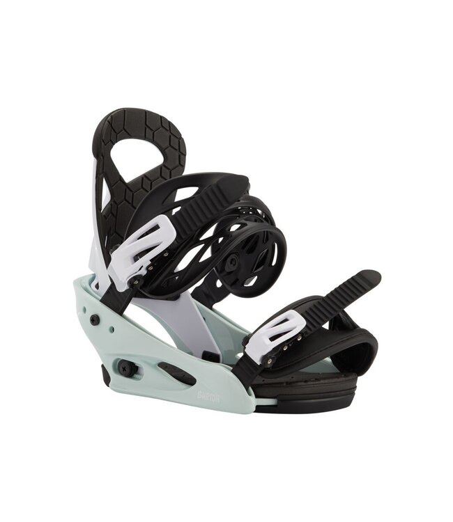 BURTON YOUTH SMALLS SNOWBOARD BINDINGS NEO-MINT/WHITE 2023