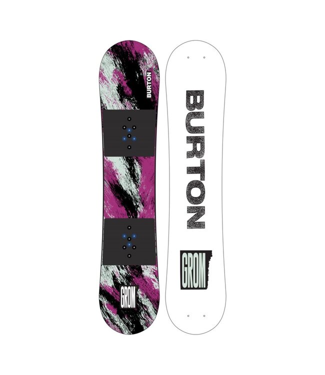 BURTON KIDS GROM SNOWBOARD PURPLE/TEAL 2023