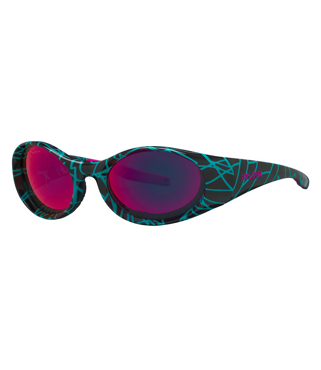 PIT VIPER SLAMMER SUNGLASSES THE VOLTAGE w/PINK PURPLE