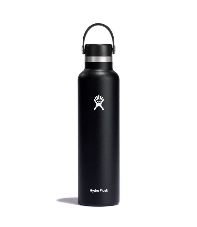 HYDRO FLASK 24OZ STANDARD MOUTH FLEX CAP SU22 BLACK