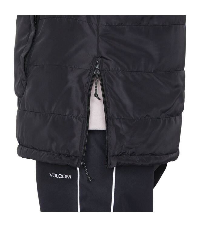 VOLCOM WOMENS PACKABLE PUFF VEST BLACK 2023
