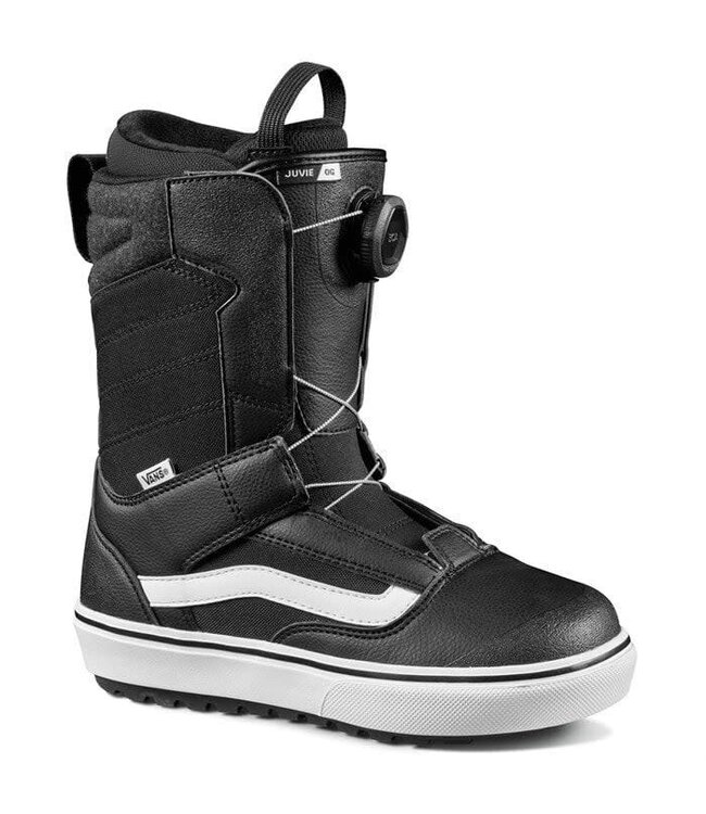 VANS YOUTH JUVIE OG SNOWBOARD BOOTS BLACK/WHITE 2023