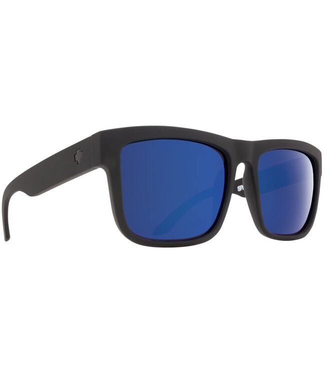 SPY DISCORD MATTE BLACK SUNGLASSES w/ HD PLUS BRONZE POLAR BLUE SPECTRA MIRROR