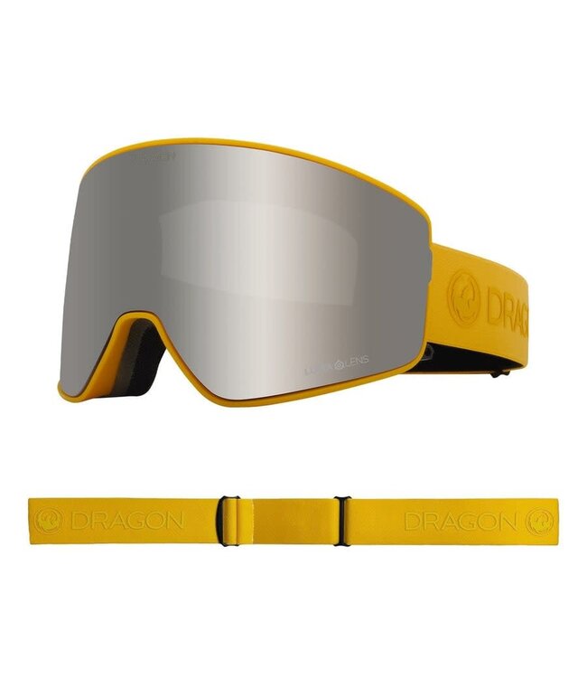 DRAGON PXV2 GOGGLE DIJON w/ LLSILVERION + LLAMBER 2023