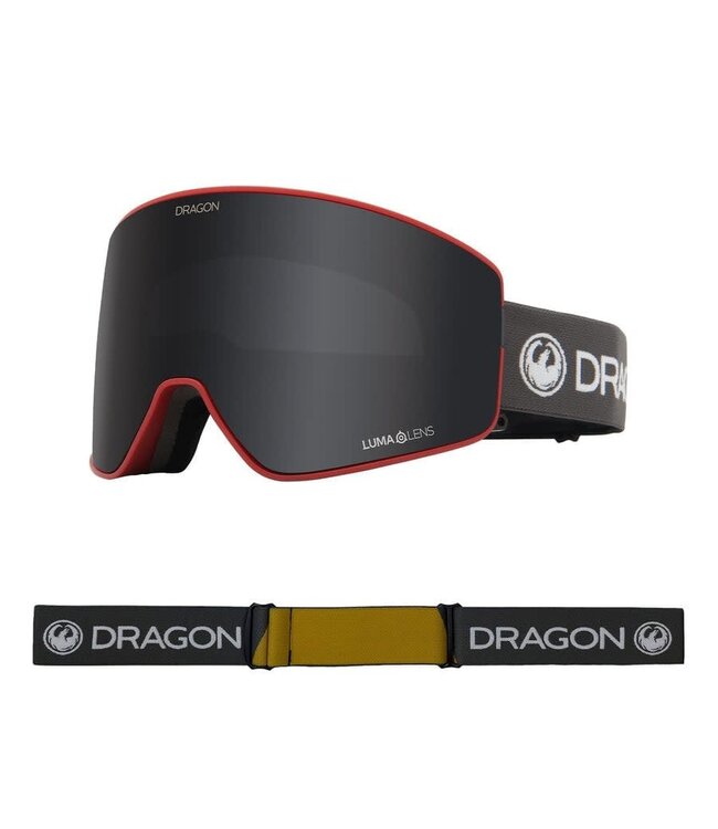 DRAGON PXV2 GOGGLE BLOCK RED w/ LLDKSMK + LLLTROSE 2023