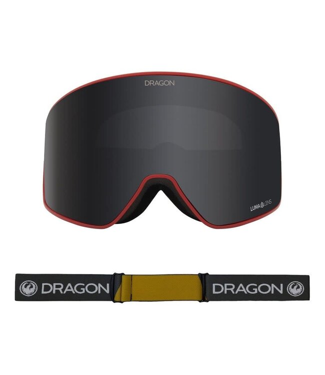 DRAGON PXV2 GOGGLE BLOCK RED w/ LLDKSMK + LLLTROSE 2023
