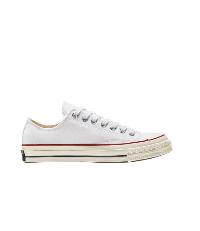 CONVERSE WOMENS CHUCK 70 OX SHOE WHITE/GARNET/GARNET