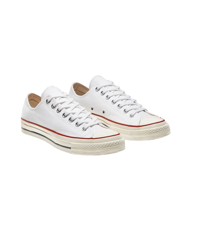 CONVERSE WOMENS CHUCK 70 OX SHOE WHITE/GARNET/GARNET