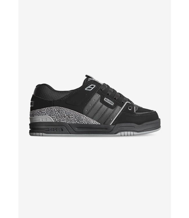 GLOBE MENS FUSION SHOE BLACK/GREY STIPPLE