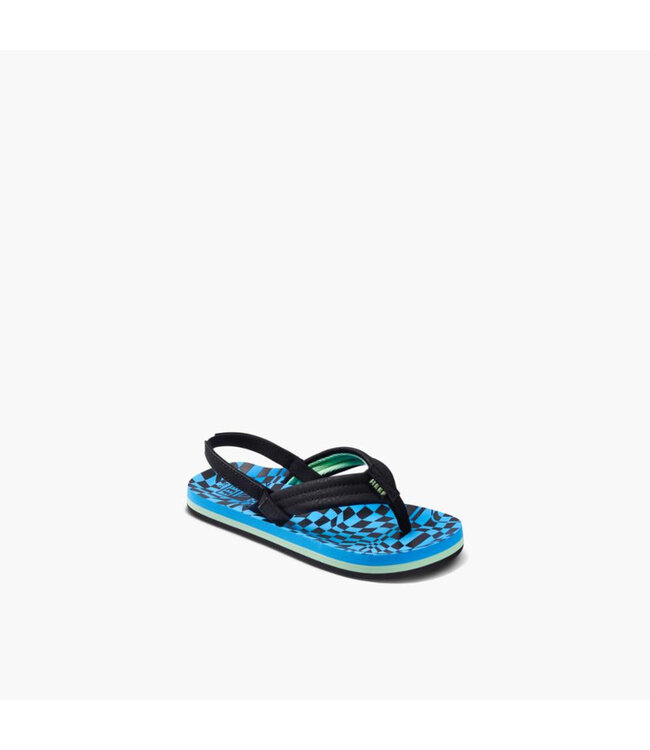 REEF KIDS LITTLE AHI SANDALS SWELL CHECKERS