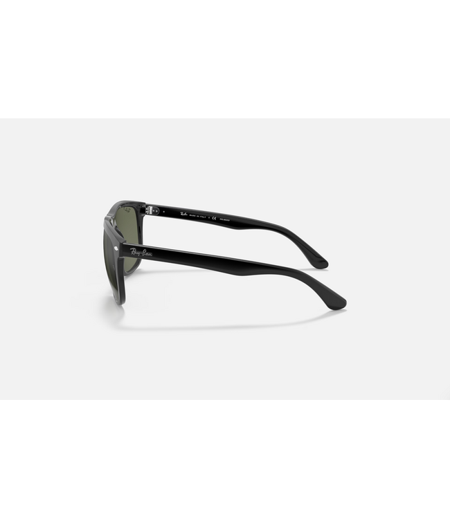 RAY-BAN BOYFRIEND SUNGLASSES BLACK w/ DARK GREEN POLARIZED LENS