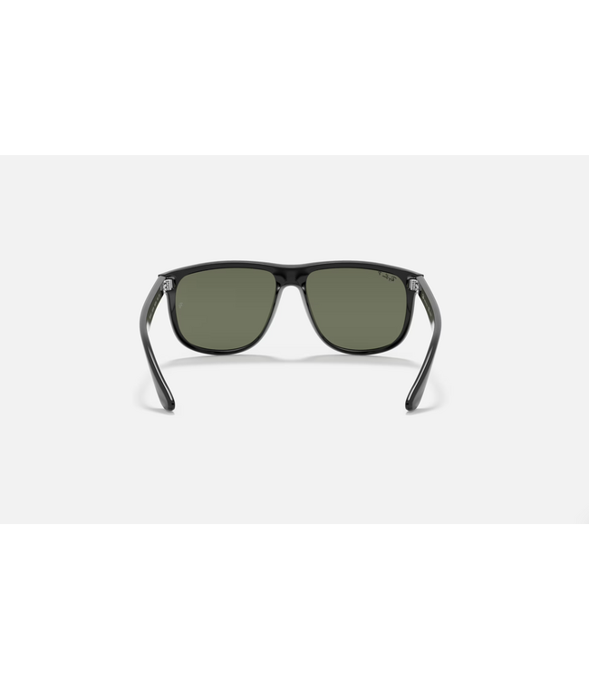 RAY-BAN BOYFRIEND SUNGLASSES BLACK w/ DARK GREEN POLARIZED LENS