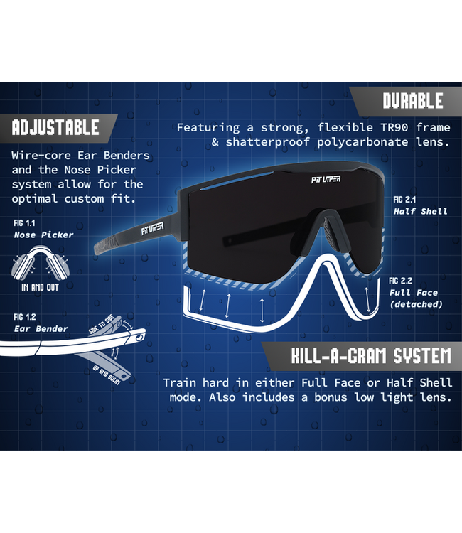 PIT VIPER THE STANDARD TRY-HARD SUNGLASSES