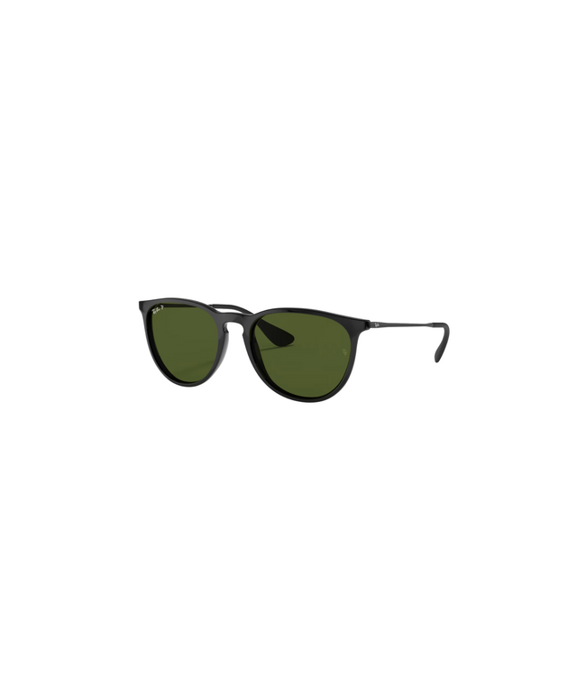 RAY-BAN ERIKA SUNGLASSES BLACK w/ GREEN LENS
