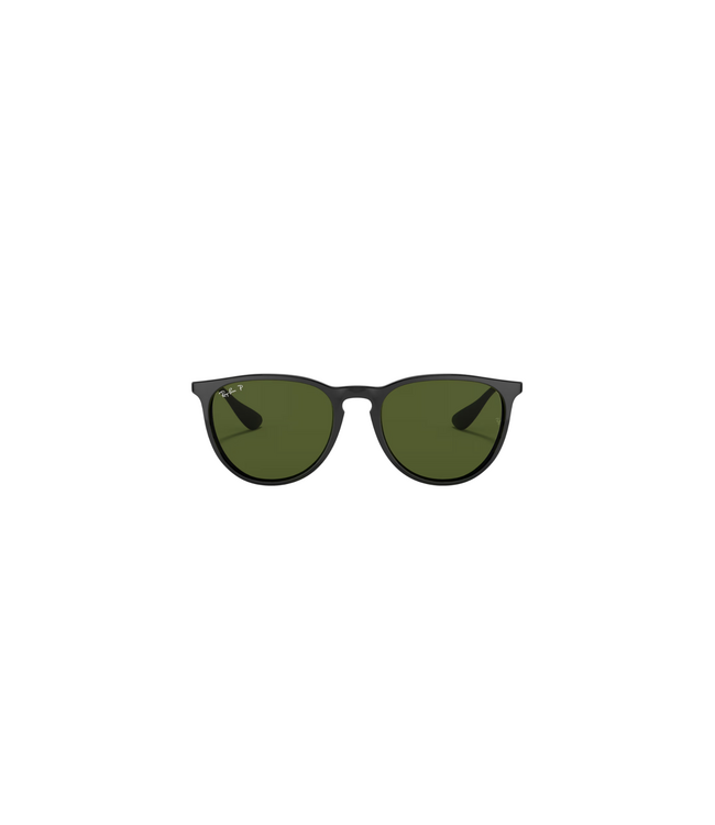 RAY-BAN ERIKA SUNGLASSES BLACK w/ GREEN LENS