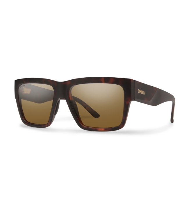 SMITH LINEUP MATTE TORT SUNGLASSES w/ CP PLR BROWN