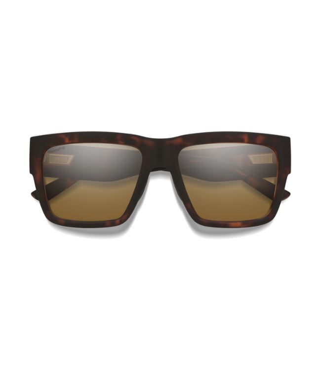 SMITH LINEUP MATTE TORT SUNGLASSES w/ CP PLR BROWN