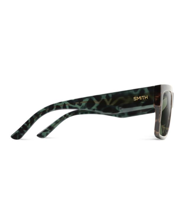 SMITH LINEUP ALPINE TORTOISE SUNGLASSES W/CHROMAPOP POLARIZED GREY GREEN LENS