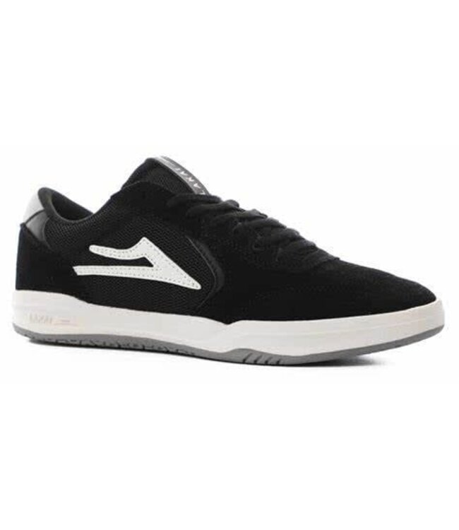 LAKAI MENS ATLANTIC SHOES BLACK/LIGHT GREY SUEDE